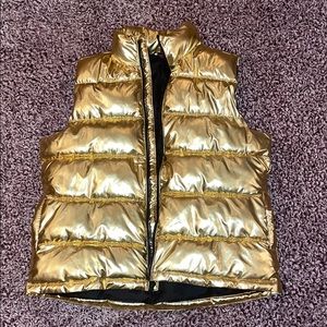 Gold metallic vest
